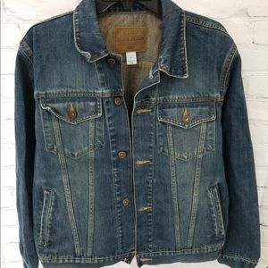 Old Navy Blue Jean Jacket Vintage Medium Nice Mens
